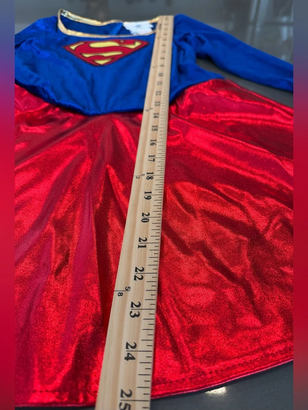 Supergirl Childs Halloween Costume Dress Medium Rubies Superhero DC Comics